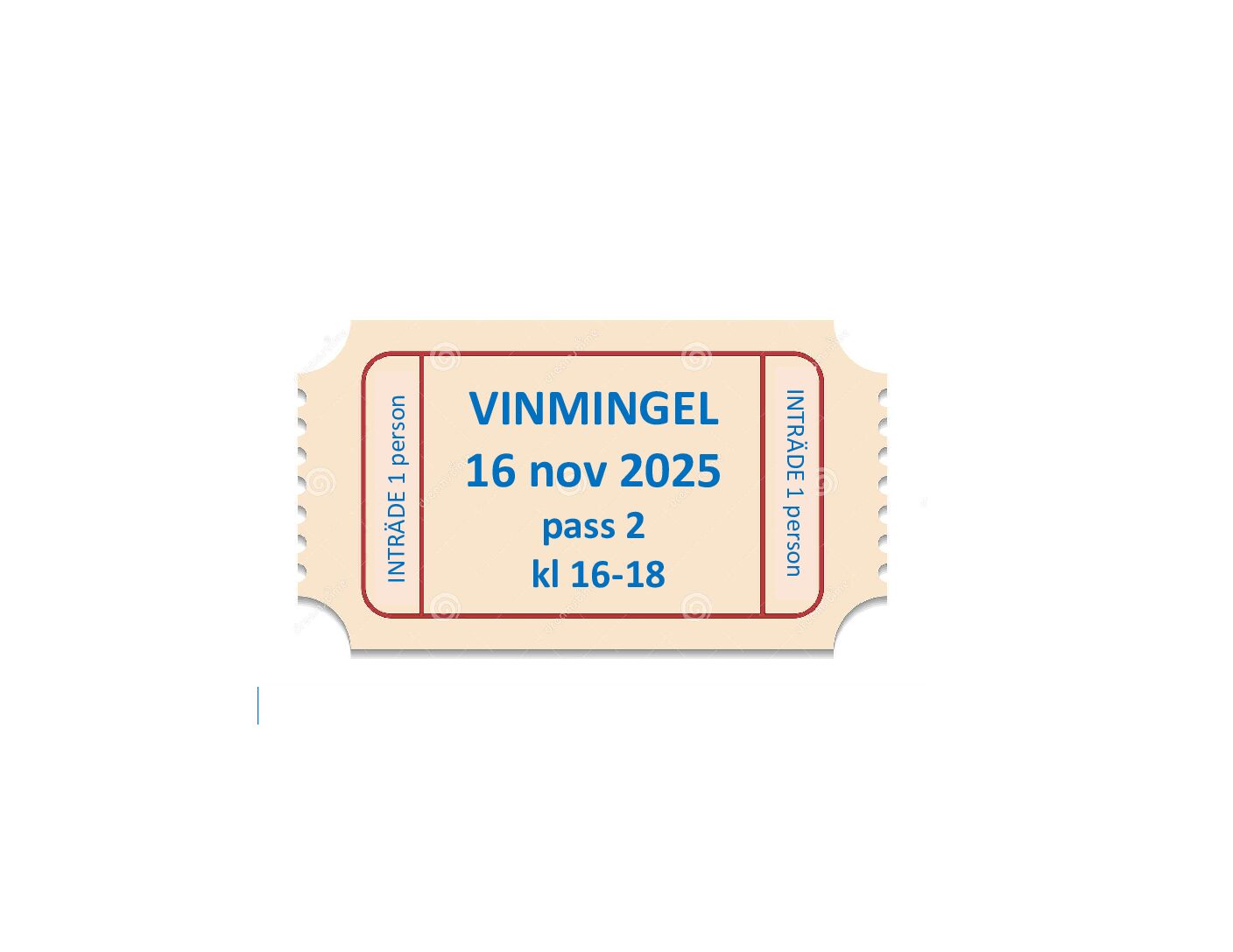 Inträde Vinmingel Pass 2 den 16 november 2025